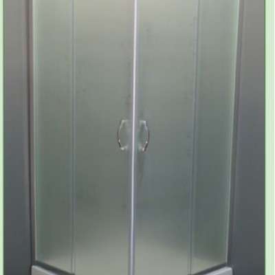 Gloria Ascot Καμπίνα Ντουζιέρας με Συρόμενη Πόρτα 70x70x180cm Mat Chrome (70-1960)