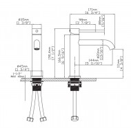 Karag Artemis Αναμεικτική Μπαταρία Νιπτήρα Satinato B99001-S