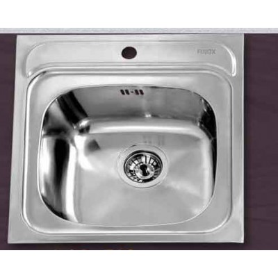 Gloria Bar Ένθετος Νεροχύτης Inox 48x48cm Ασημί (20-6110)