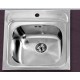 Gloria Bar Ένθετος Νεροχύτης Inox 48x48cm Ασημί (20-6110)