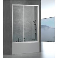 Aquarelle Bathtub 70 Διαχωριστικό Μπανιέρας με Συρόμενη Πόρτα 120Χ145cm Clear Glass