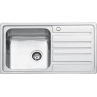 Karag BL 802 Ποδιά Δεξιά Ένθετος Νεροχύτης Inox Σατινέ 86x50cm Ασημί