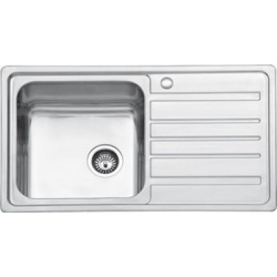 Karag BL 802 Ποδιά Δεξιά Ένθετος Νεροχύτης Inox Σατινέ 86x50cm Ασημί