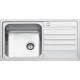 Karag BL 802 Ποδιά Δεξιά Ένθετος Νεροχύτης Inox Σατινέ 86x50cm Ασημί