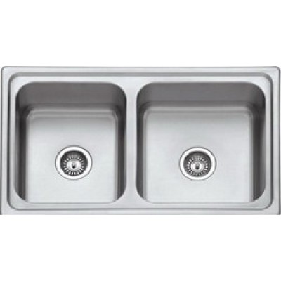Karag BL 888 Ένθετος Νεροχύτης Inox Σατινέ 86x50cm Ασημί