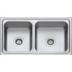 Karag BL 888 Ένθετος Νεροχύτης Inox Σατινέ 86x50cm Ασημί