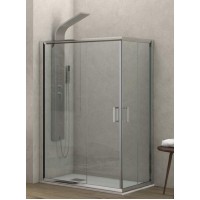 Karag New Flora 100 Καμπίνα Ντουζιέρας Μπάνιου με Συρόμενη Πόρτα 70Χ70Χ170cm Clear Glass
