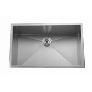 Gloria Salina Deep Kare Υποκαθήμενος Νεροχύτης Inox Σατινέ 81x48cm Ασημί (10-8148)