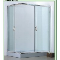 Gloria Dorita Καμπίνα Ντουζιέρας με Συρόμενη Πόρτα 100x80x185cm Clear Glass Chrome (80-3105)