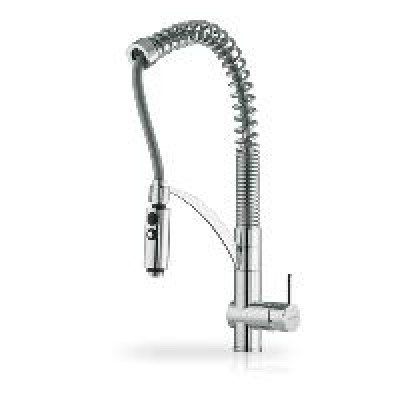 Pyramis Cresento Μπαταρία Κουζίνας Πάγκου με Σπιράλ Chrome 095011001