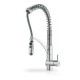 Pyramis Cresento Μπαταρία Κουζίνας Πάγκου με Σπιράλ Chrome 095011001