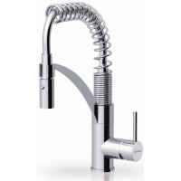 Pyramis Elegant Mini Cresento Μπαταρία Κουζίνας Πάγκου με Σπιράλ Chrome 090900701