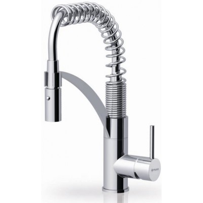 Pyramis Elegant Mini Cresento Μπαταρία Κουζίνας Πάγκου με Σπιράλ Chrome 090900701