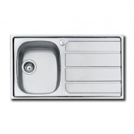 Foster 1000 1186562 Ένθετος Νεροχύτης Inox 86x50cm Ασημί Δεξιά Ποδιά