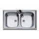 Foster S1000 1886460 Ένθετος Νεροχύτης Inox 86x50cm Ασημί