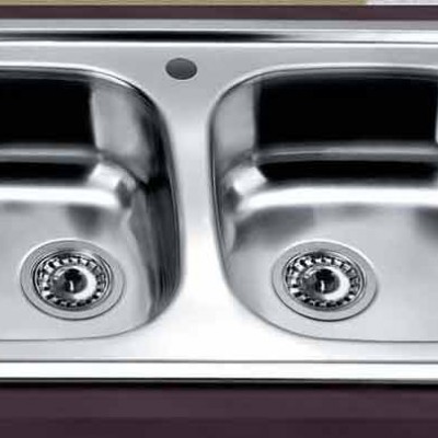 Gloria Arco Hotel II Ένθετος Νεροχύτης Inox 82x50cm Ασημί (20-6100)