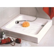 Gloria Ideale 17-7070 Τετράγωνη Πορσελάνινη Ντουζιέρα 70x70cm Λευκή (17-7070)