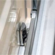 Karag Inox 100 Καμπίνα Ντουζιέρας Μπάνιου με Συρόμενη Πόρτα 90Χ90Χ190cm Clear Glass Inox