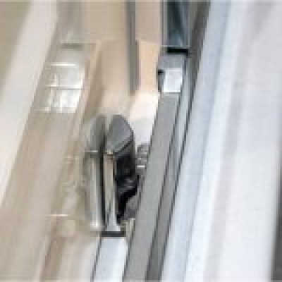 Karag Inox 100 Καμπίνα Ντουζιέρας Μπάνιου με Συρόμενη Πόρτα 80Χ100Χ190cm Clear Glass Inox