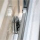 Karag Inox 100 Καμπίνα Ντουζιέρας Μπάνιου με Συρόμενη Πόρτα 80Χ100Χ190cm Clear Glass Inox