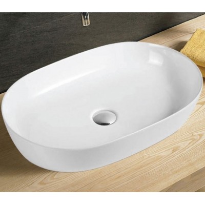 KLP Stella Επικαθήμενος Νιπτήρας Πορσελάνης 51x41cm Λευκός  444937
