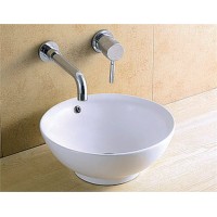 KLP Rose Επικαθήμενος Νιπτήρας Πορσελάνης 38x38cm Λευκός  444907