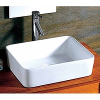 Gloria Lungo Como Επικαθήμενος Νιπτήρας Πορσελάνης 48.5x37.5cm Λευκός (17-2074)