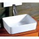 Gloria Lungo Como Επικαθήμενος Νιπτήρας Πορσελάνης 48.5x37.5cm Λευκός (17-2074)