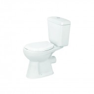 Huida Minion Λεκάνη Δαπέδου με Καζανάκι Λευκή 59x36 (17-0312/17-0313)