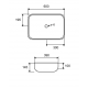 Karag LT 2143-P Επικαθήμενος Νιπτήρας Πορσελάνης 60x39cm Λευκός