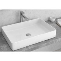 Karag LT2174 Επικαθήμενος Νιπτήρας Πορσελάνης 60.5x40.5cm Λευκός