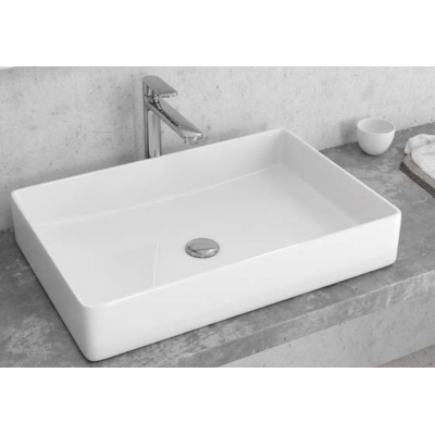 Karag LT2174 Επικαθήμενος Νιπτήρας Πορσελάνης 60.5x40.5cm Λευκός
