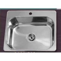 Gloria Pago Ένθετος Νεροχύτης Inox 43x54.5cm Ασημί (18-1114)