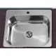 Gloria Pago Ένθετος Νεροχύτης Inox 43x54.5cm Ασημί (18-1114)
