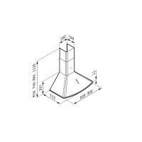 PYRAMIS ΚΑΜΙΝΑΔΑ ΟΒΑΛ 90CM ΑΠΟΡΡΟΦΗΤΗΡΑΣ 065030501