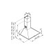 PYRAMIS ΤΕΤΡΑΓΩΝΗ LUX ΚΑΜΙΝΑΔΑ 60CM  ΑΠΟΡΡΟΦΗΤΗΡΑΣ  065030102