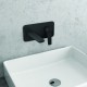 Karag Andare Black WNX148073PA Σετ Μίκτης & Στόμιο Μπαταρια Εντοιχισμού Νιπτήρα 1 Εξόδου Μαύρο