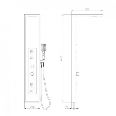 KARAG ELLI S9237-5 WHITE ΣΤΗΛΗ ΝΤΟΥΣ ΜΠΑΝΙΟΥ