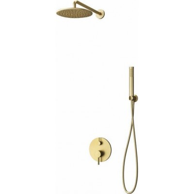 Karag Artemis SO510-OR Σετ Μίκτης, Τηλέφωνο & Κεφαλή Μπαταρια Εντοιχισμου Ντους 2 Εξόδων Χρυσό