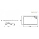 Karag New Flat 15 Ορθογώνια Ακρυλική Ντουζιέρα 70x160cm Λευκή