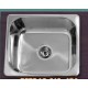 Gloria Tetras Ένθετος Νεροχύτης Inox 44x38cm Ασημί (18-1119)