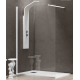 Karag Walkin 1 Διαχωριστικό Ντουζιέρας 100x200cm Clear Glass Bianco