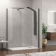 Karag Walkin 2 Διαχωριστικό Ντουζιέρας Μαύρο 100x70x200cm Clear Glass Nero