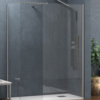 1 Karag Walkin 2 Διαχωριστικό Ντουζιέρας 110x70x200cm Clear Glass Cromo